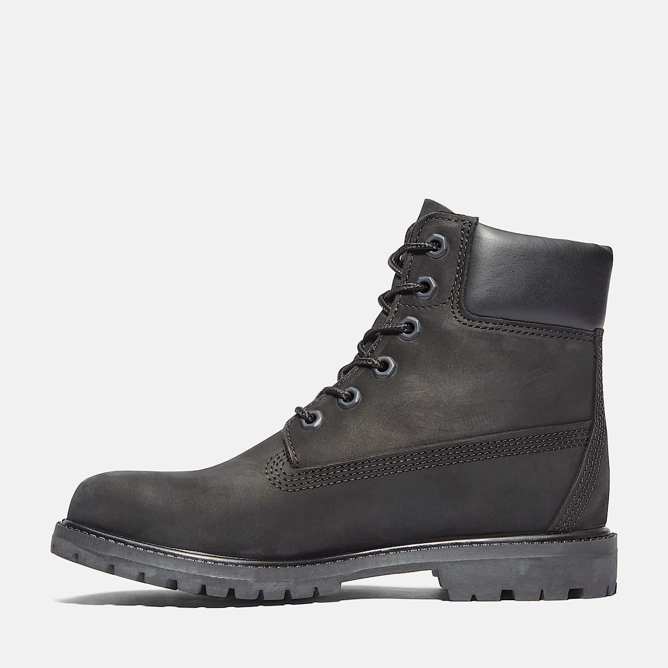 Дамски боти кубинки Women’s Premium 6 Waterproof Ankle Boots Timberland TB08658A001 Black Nubuck Medial view