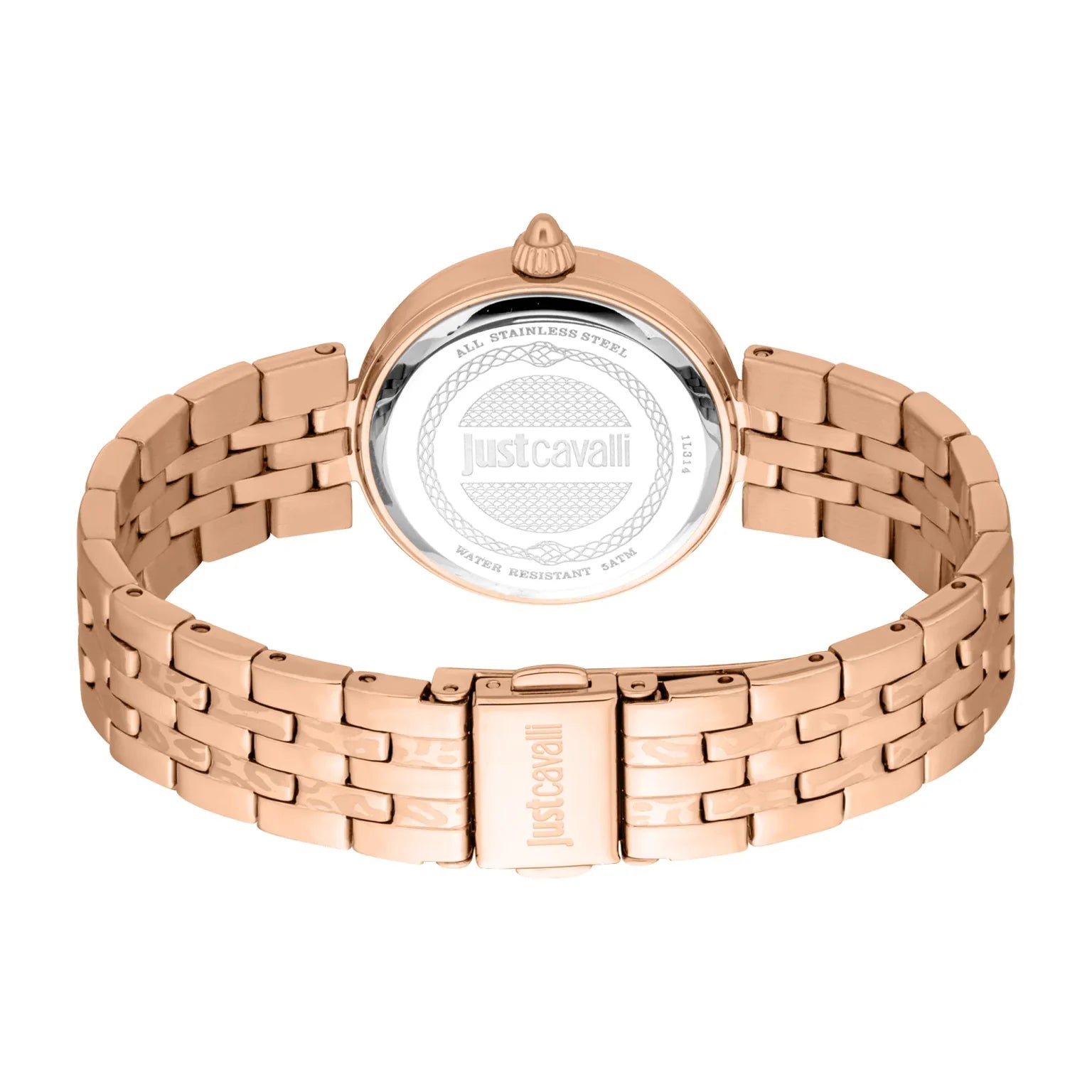 Дамски часовник Women’s watch Just Cavalli Animalier Preziosa JC1L314M0075 Rose Gold and Olive Green