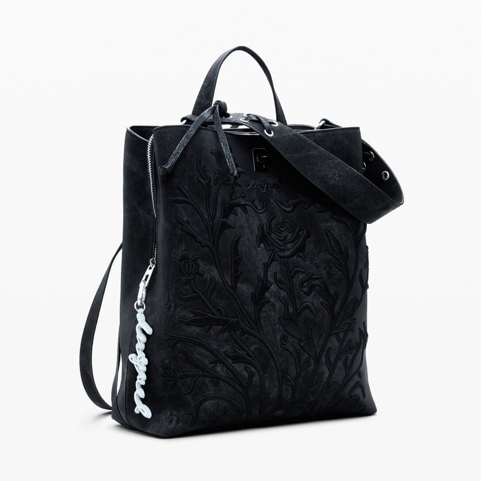 Дамска раница Women’s rucksack Desigual 25WAKP06 2000 Black angled view