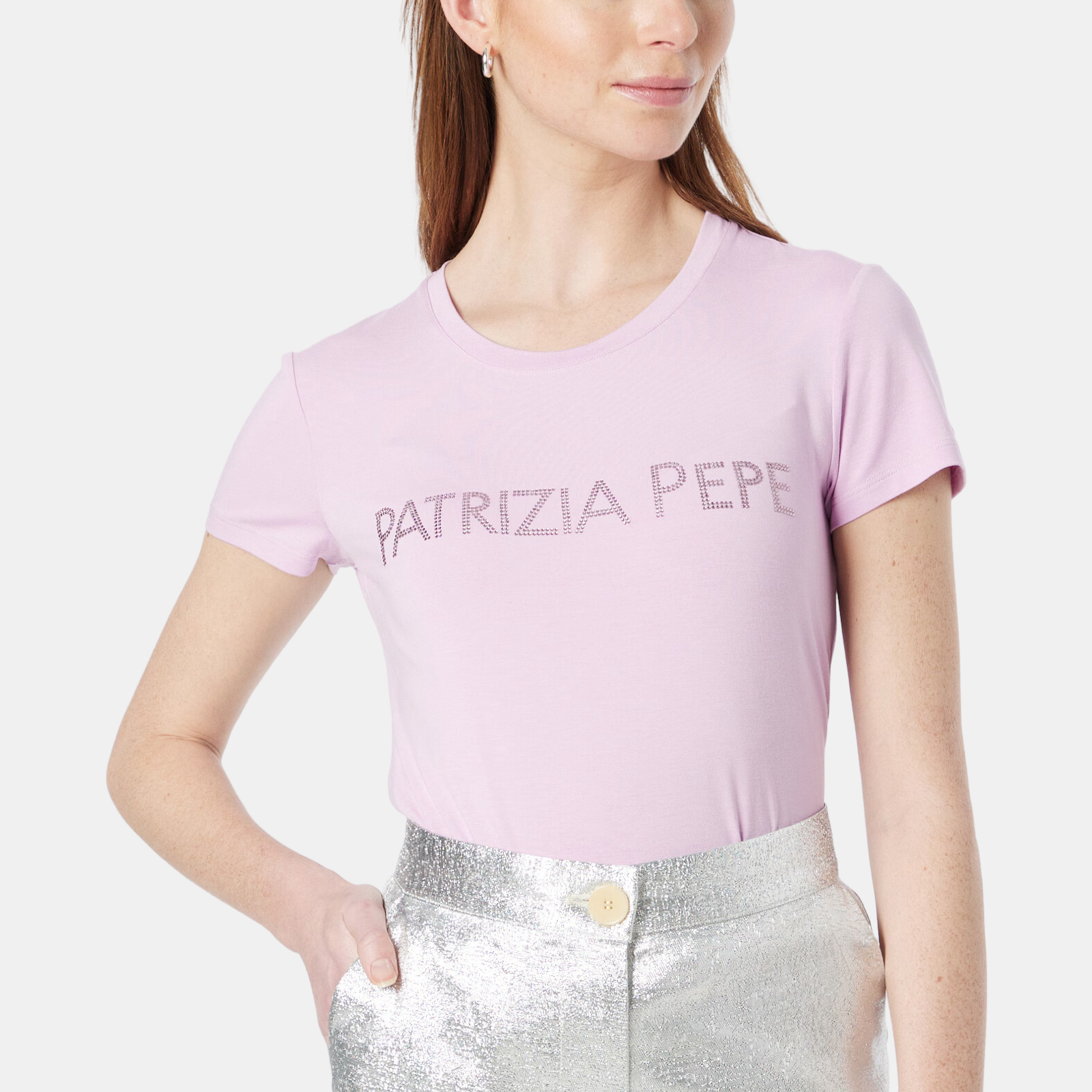 Дамска лилава тениска Patrizia Pepe CM1419J013