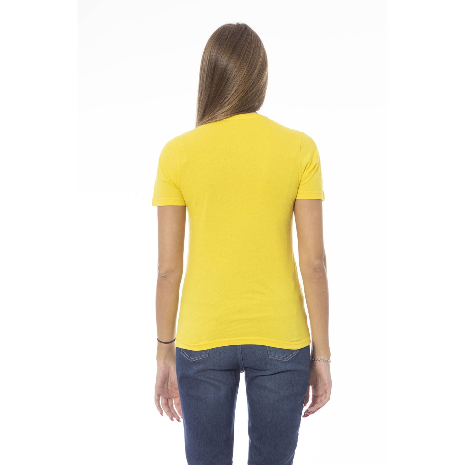 Дамска памучна тениска в жълто Women’s t-shirt Baldinini Trend
TSD07 MANTOVA GIALLOYELLOW back view
