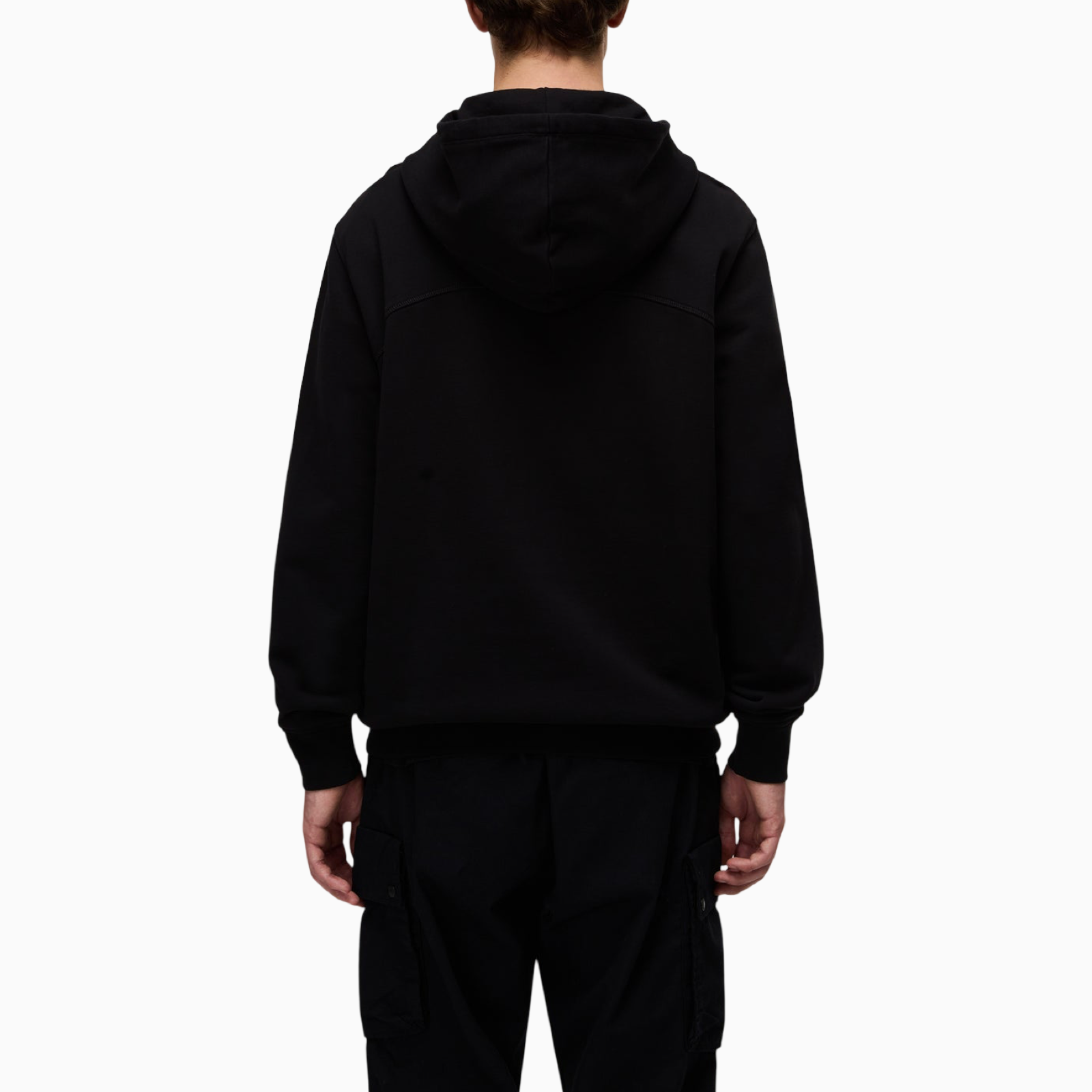 Мъжко черно худи Napapijri Men Hoodie NP0A891L Back View