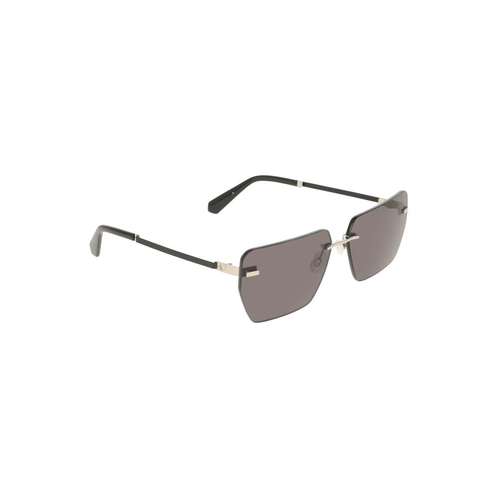Calvin Klein Gray Metal Sunglasses