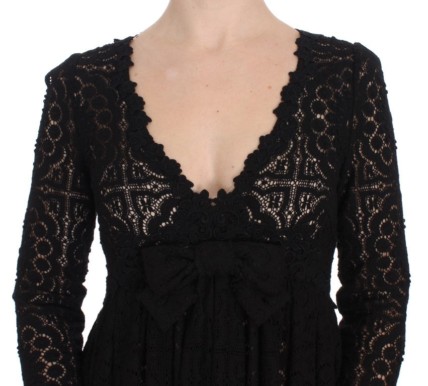Dolce & Gabbana Елегантна макси рокля на цветя Ricamo