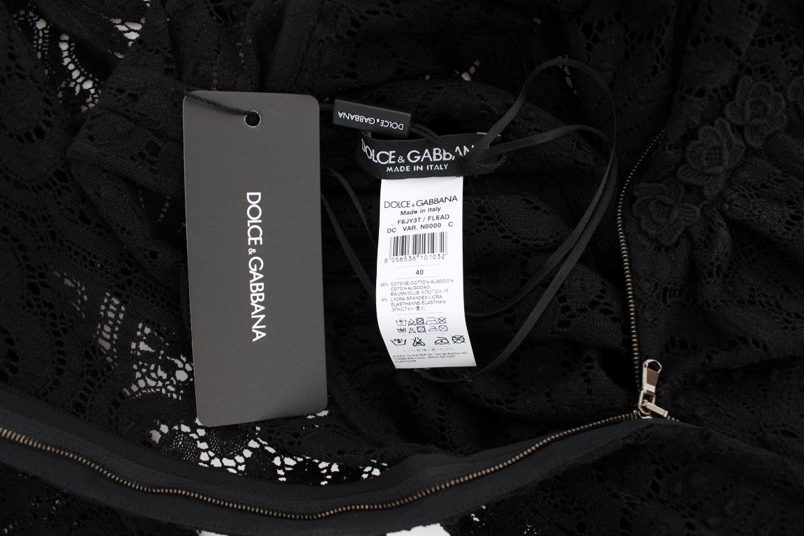 Dolce & Gabbana Елегантна макси рокля на цветя Ricamo