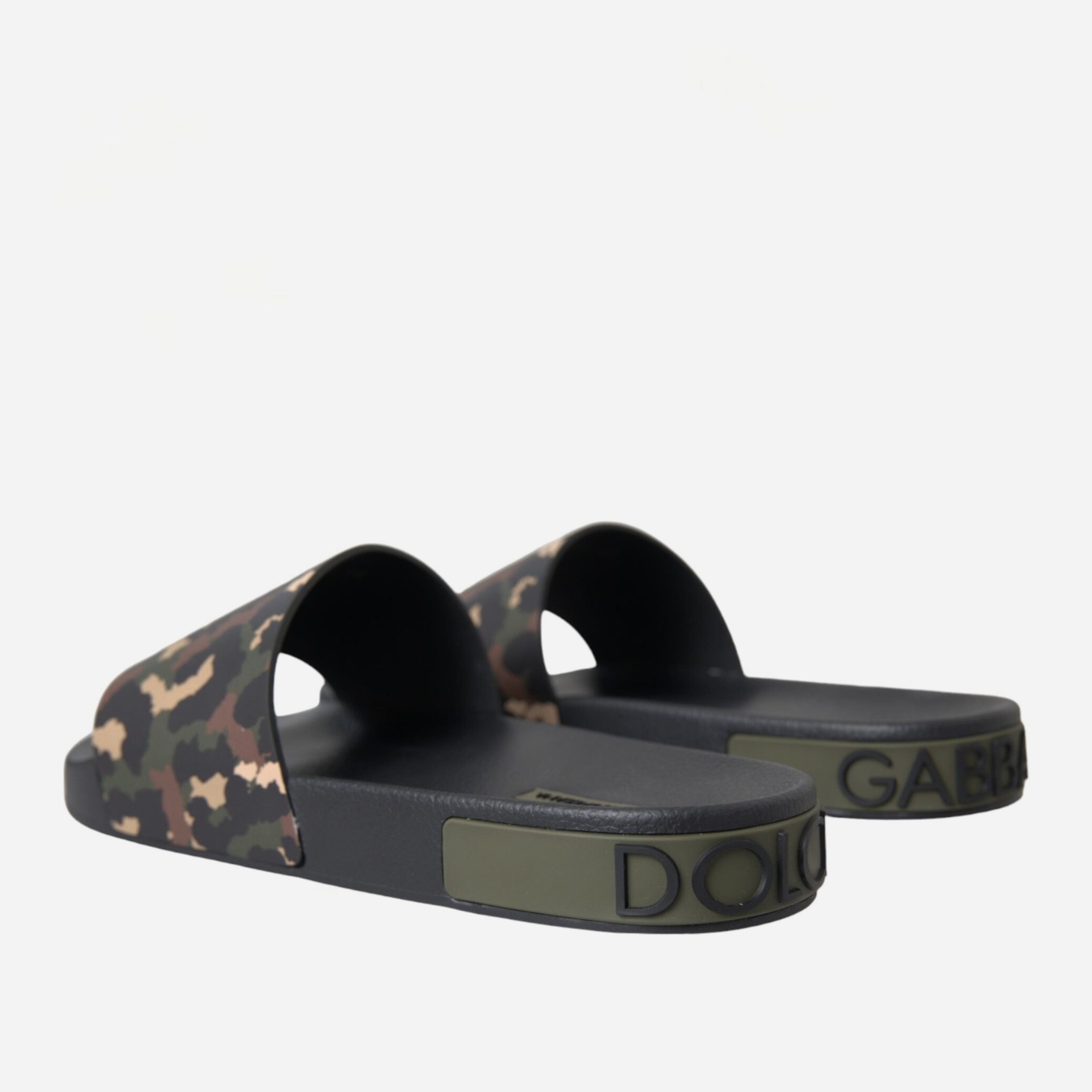 Мъжки луксозни чехли джапанки Dolce & Gabbana Camouflage Men Slippers