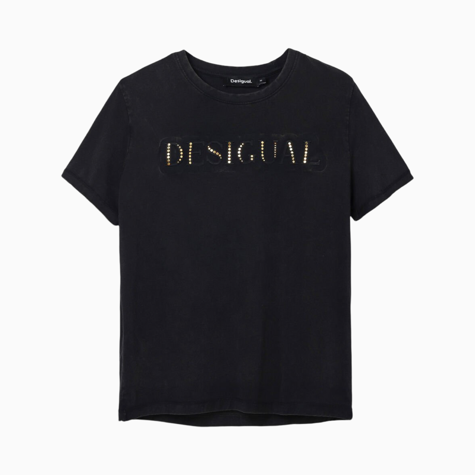 Дамска черна тениска Desigual 25SWTK17