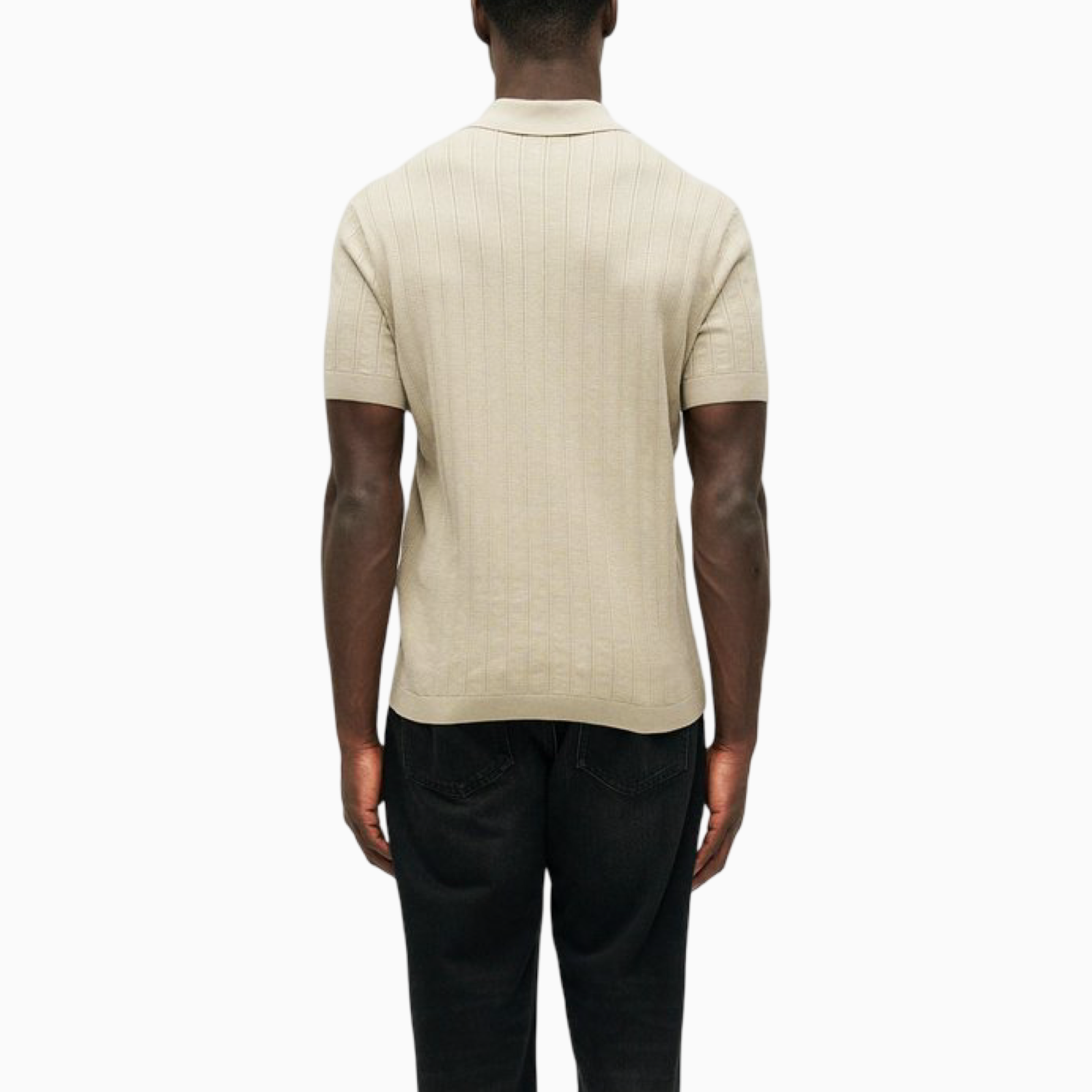 Мъжка поло тениска Armani Exchange Men Knitted Polo XM002438 AF22249 U6229 Back View