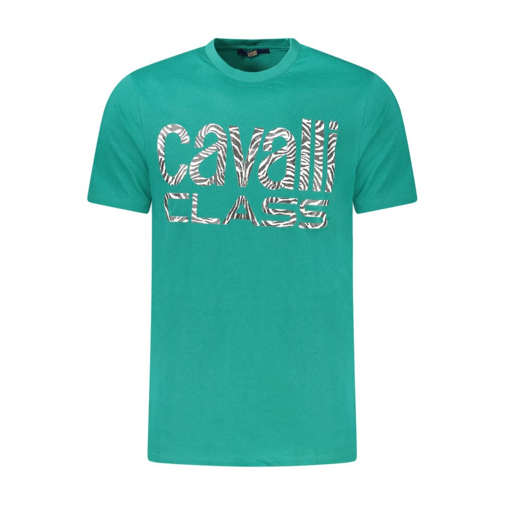 Мъжка тениска Men's t-shirt Cavalli Class
TXT61DJD060 04038 Green front view