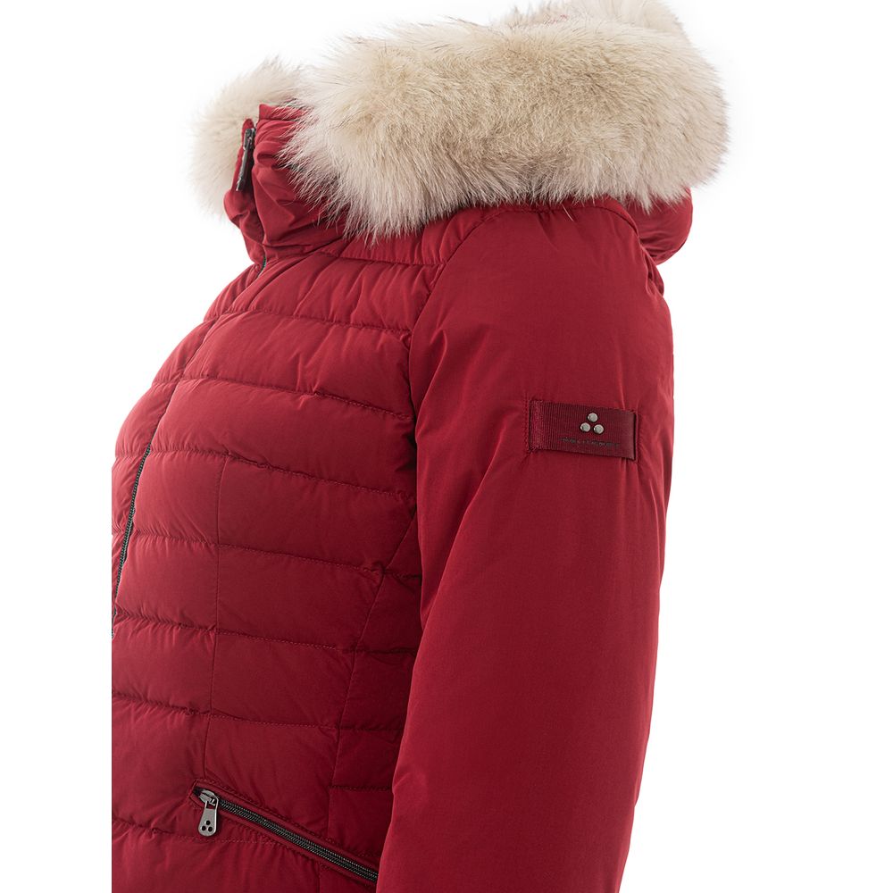 Дамско яке Women’s Down Jacket PEUTEREY with Fur Hood Bordeaux
