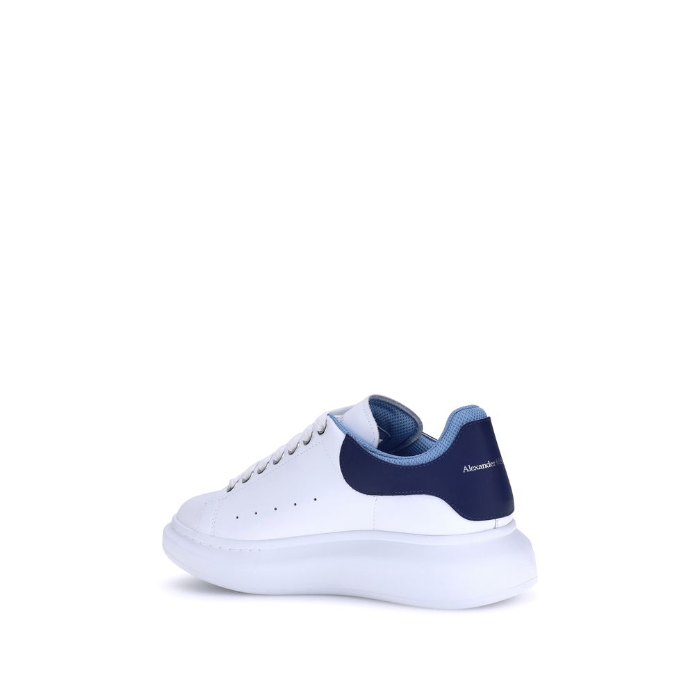 Мъжки кецове Men’s sneakers Alexander McQueen 705060WIAGN9044 White and Blue heel view