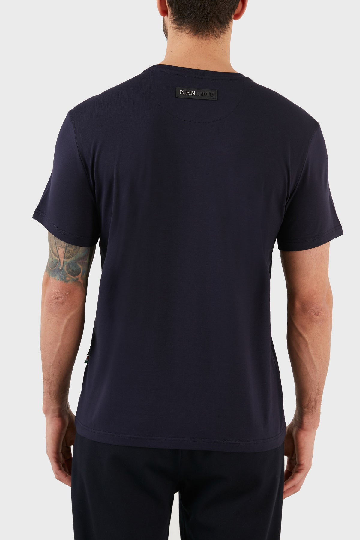 Мъжка тениска с къс ръкав в тъмно синьо Plein Sport TIPS113IT85