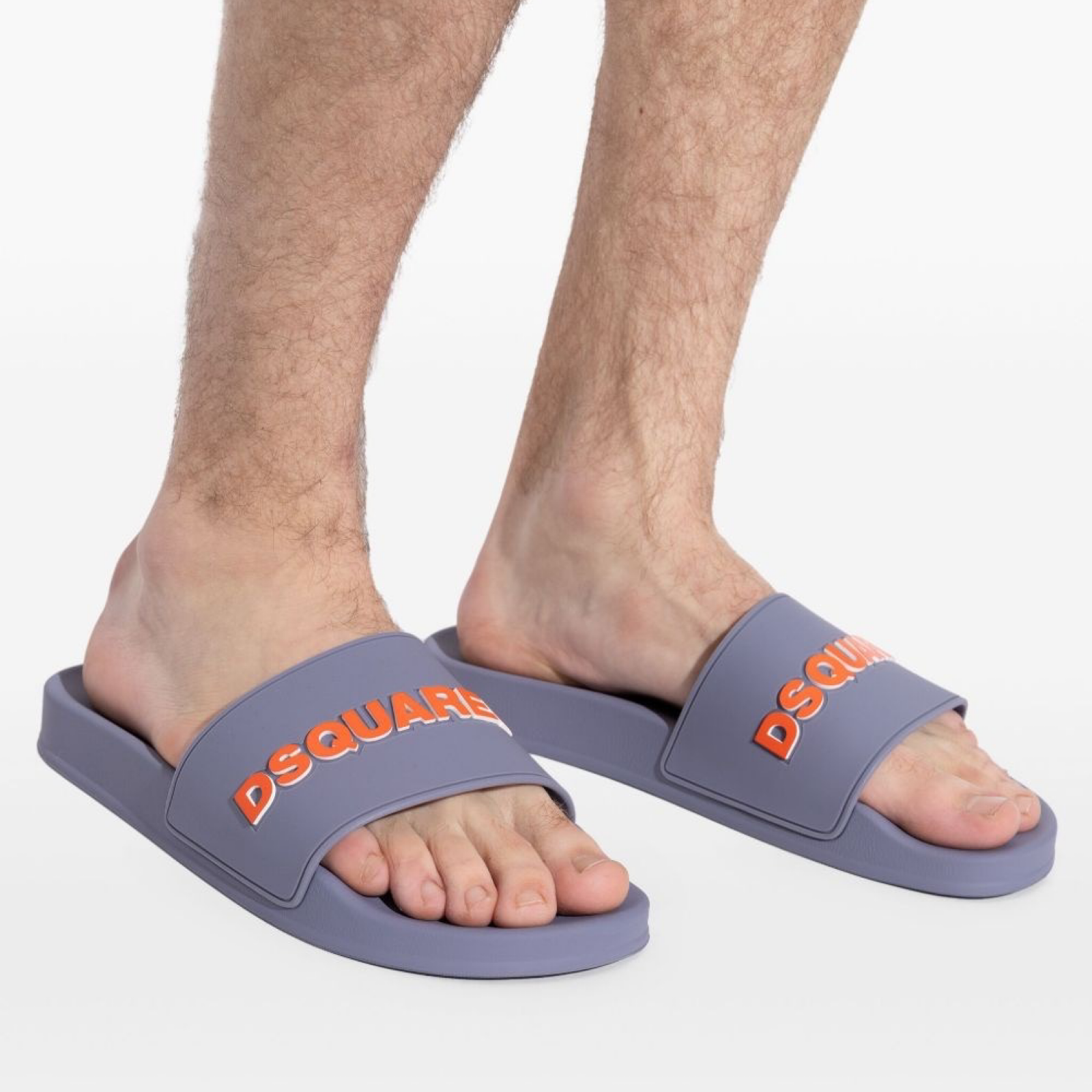 Мъжки сиви чехли Dsquared2 Men Slippers FFM0023