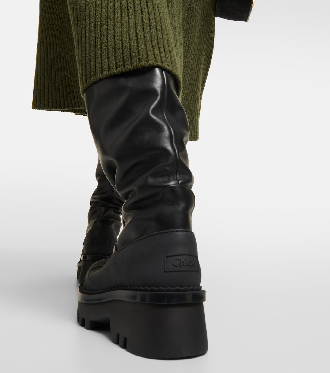 Дамски високи ботуши чизми Women’s over knee boots Chloé Raina Black lifestyle view 2
