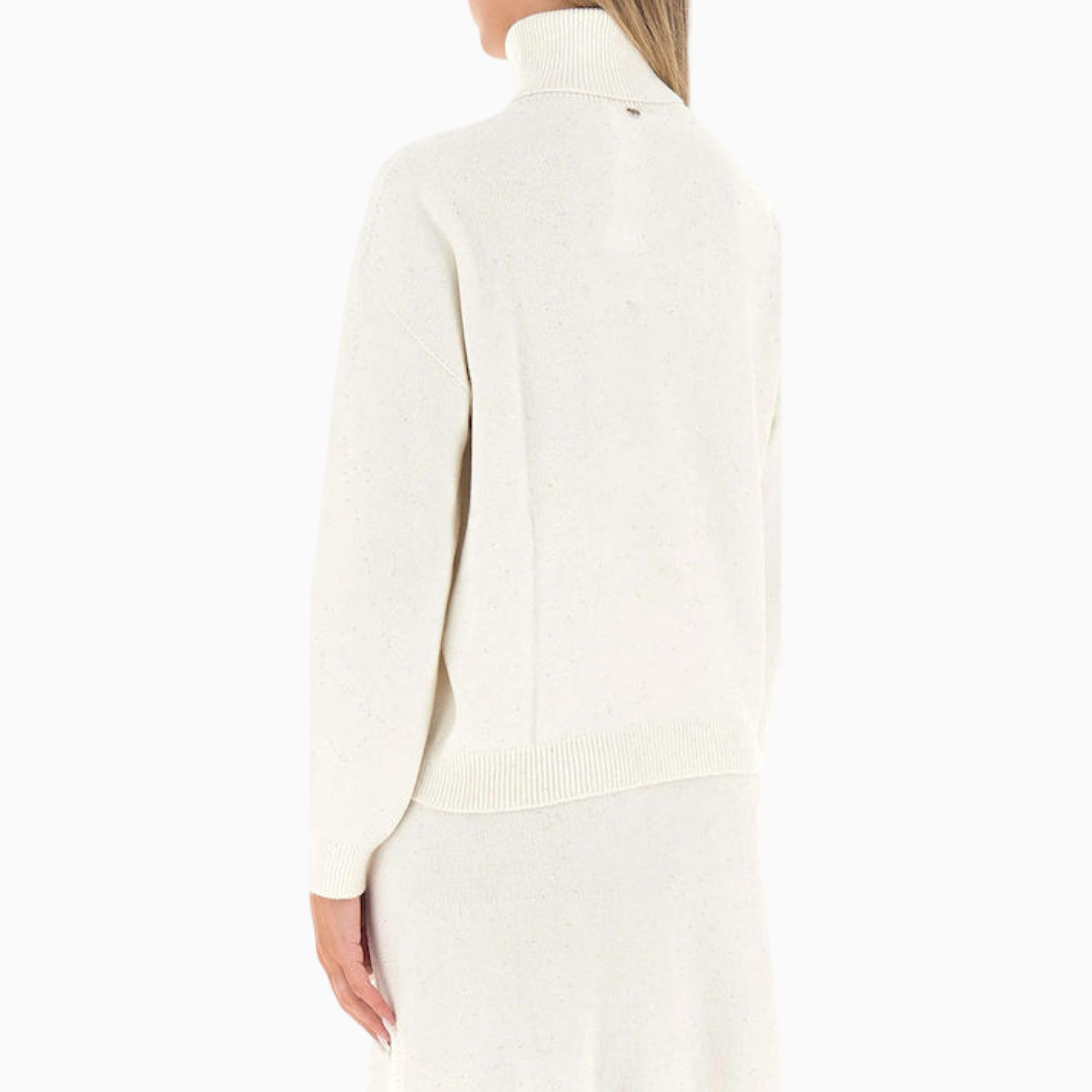 Дамски бял пуловер Liu Jo Women Sweater MF5234 MA27R Back View
