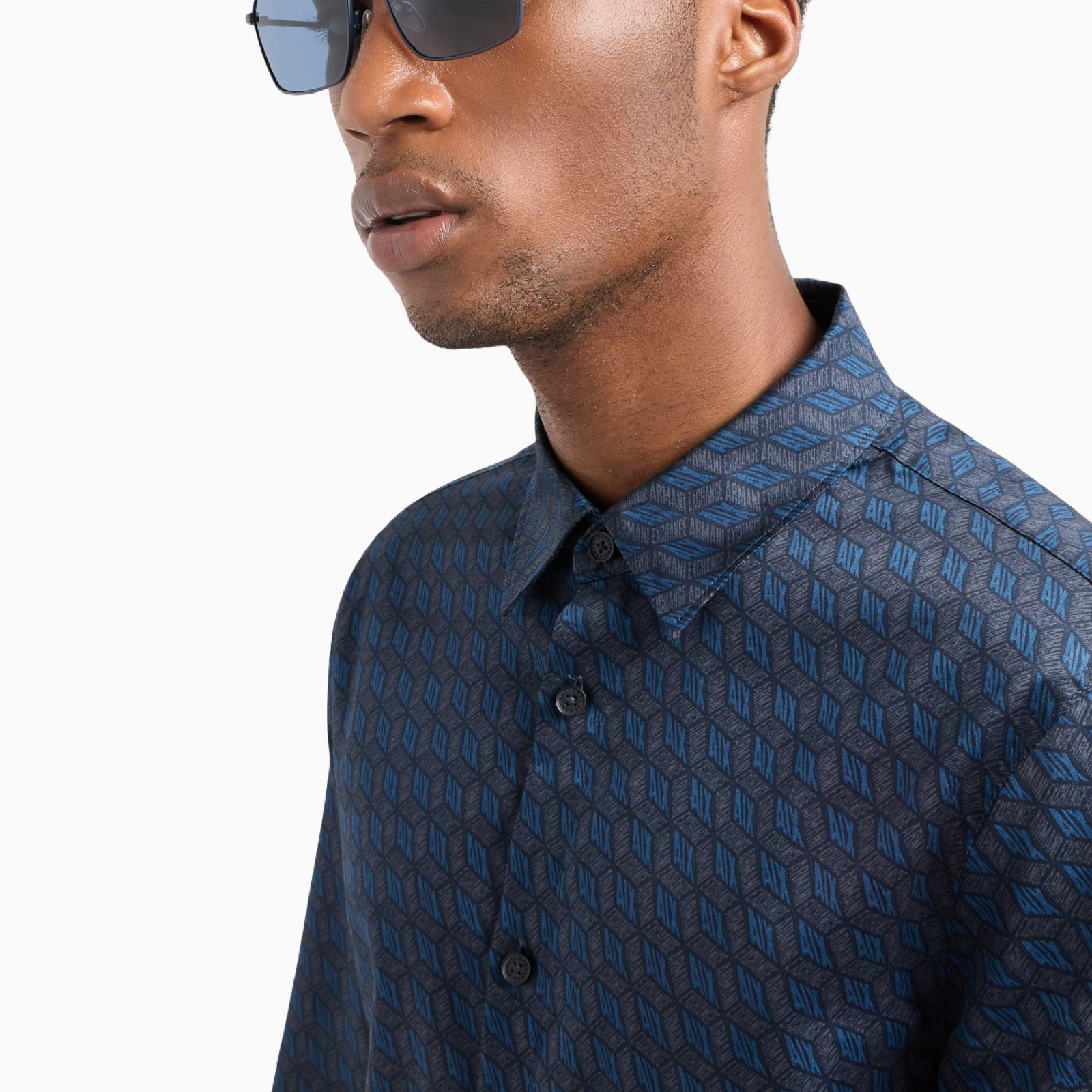 Мъжка риза Armani Exchange Men Shirt 6DZC45ZNZRZ75AS Close-Up