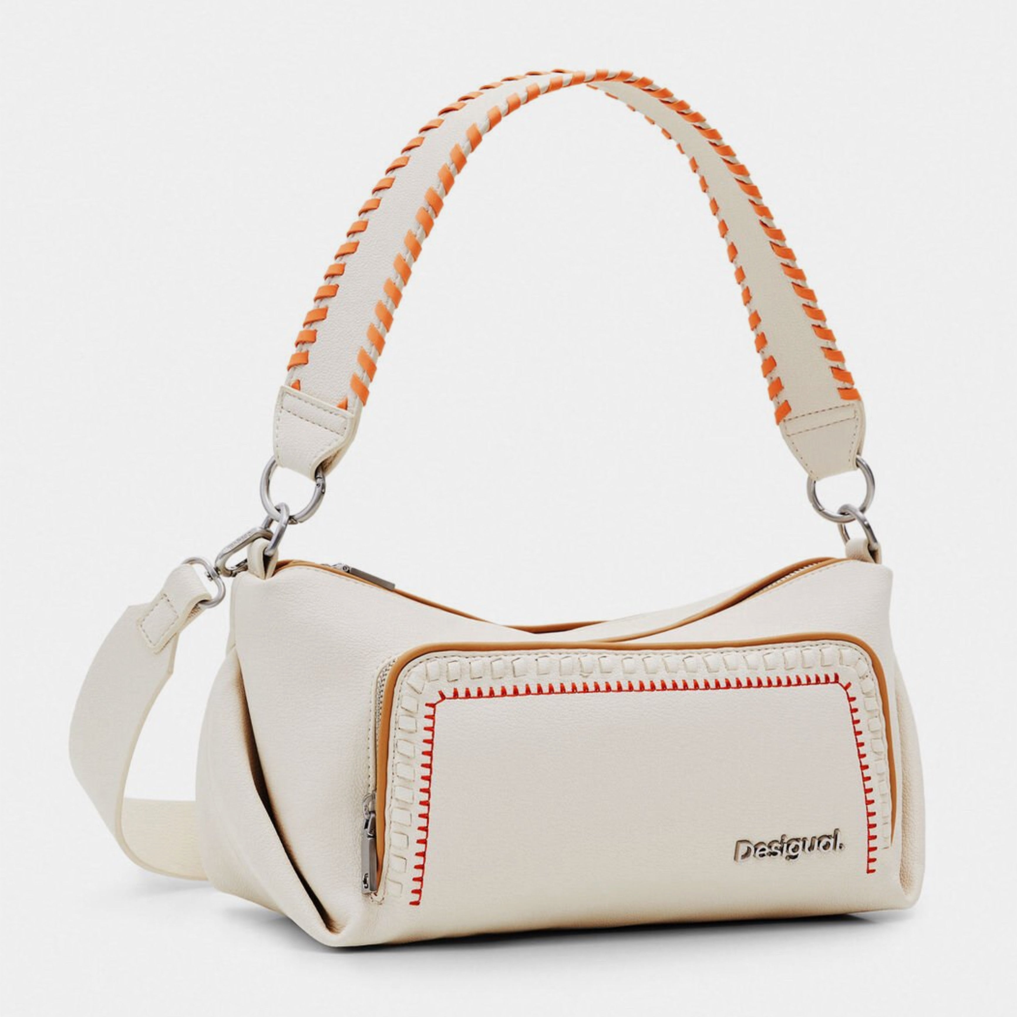 Дамска чанта Women’s shoulder bag Desigual 24SAXP74 1001U White