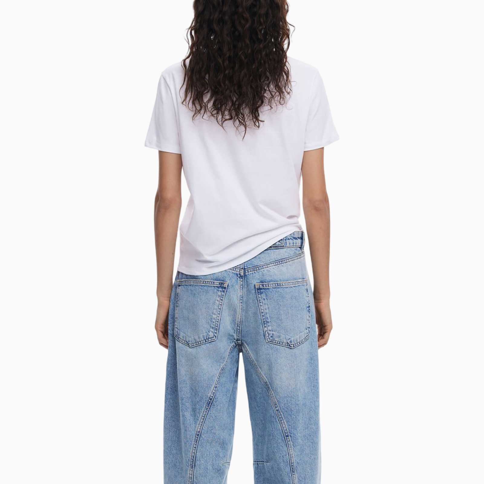 Дамска бяла тениска Desigual 25SWTKA9