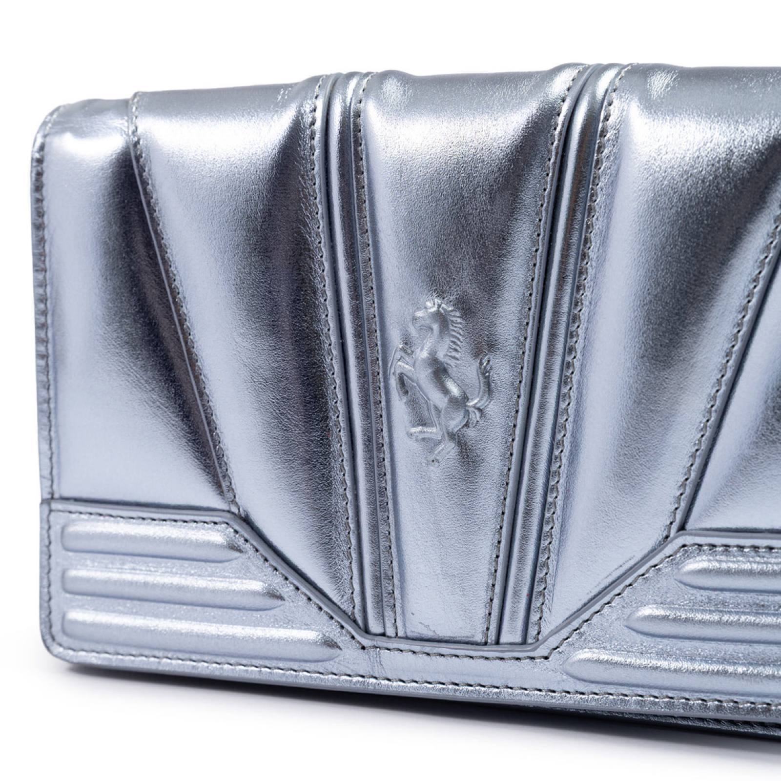 Ferrari GT Patent Leather Bag Close-Up