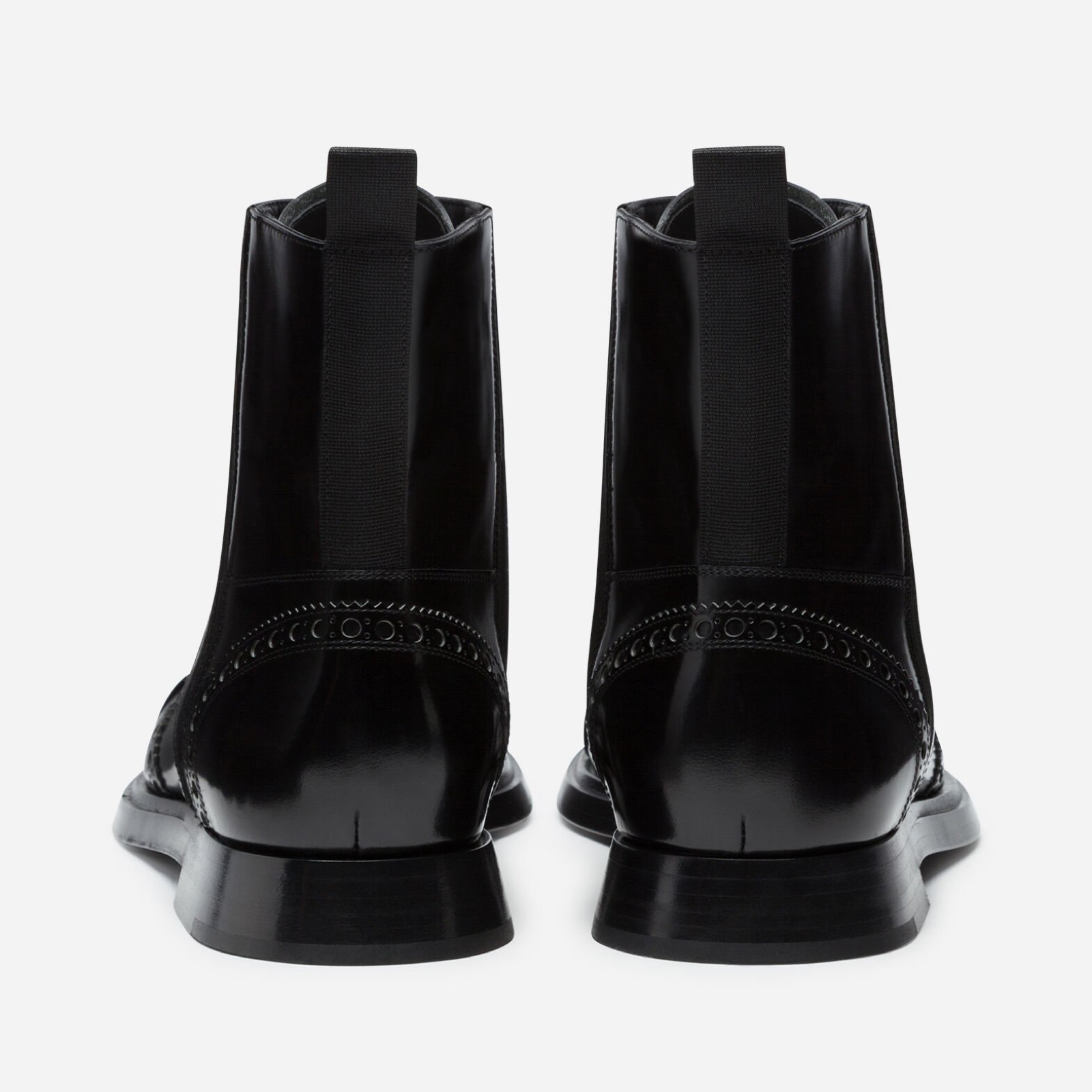 Dolce & Gabbana Vulcano Mid Calf Men Boots Heel View