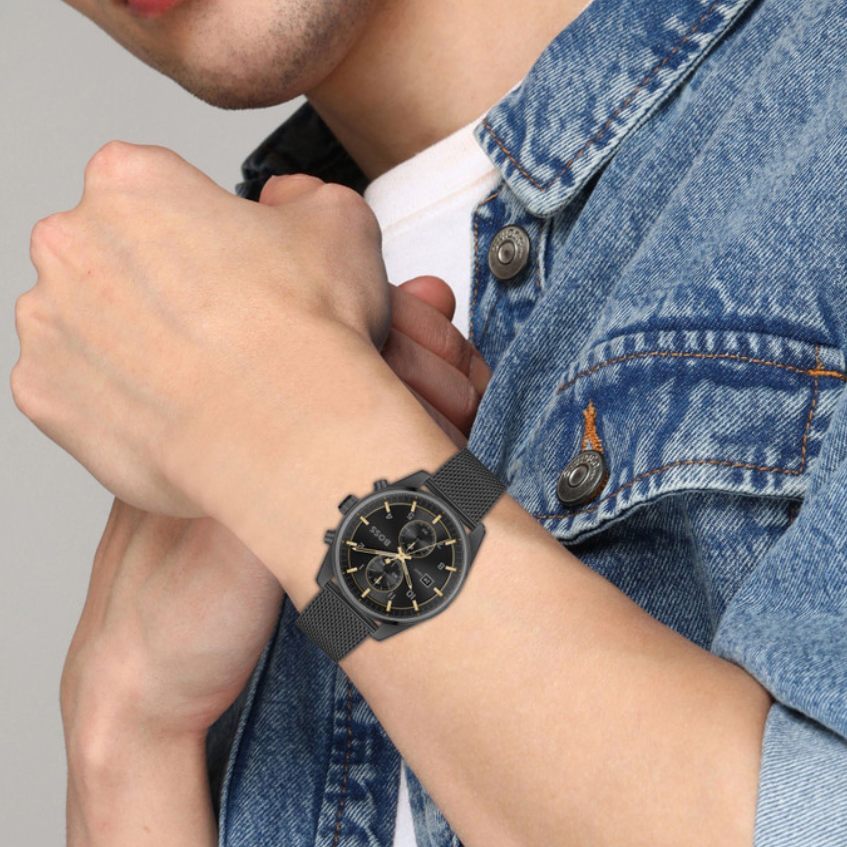 Hugo Boss Black Stainless Steel Dress Watch