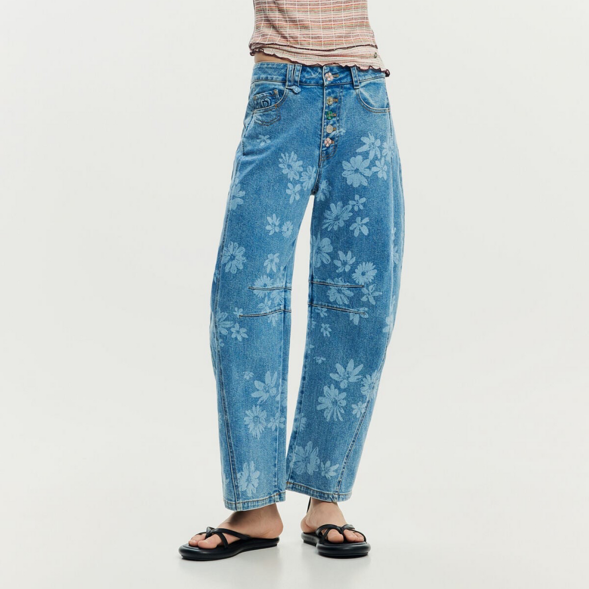 Дамски дънки Desigual Women Jeans 26SWDD06 5053 Front View