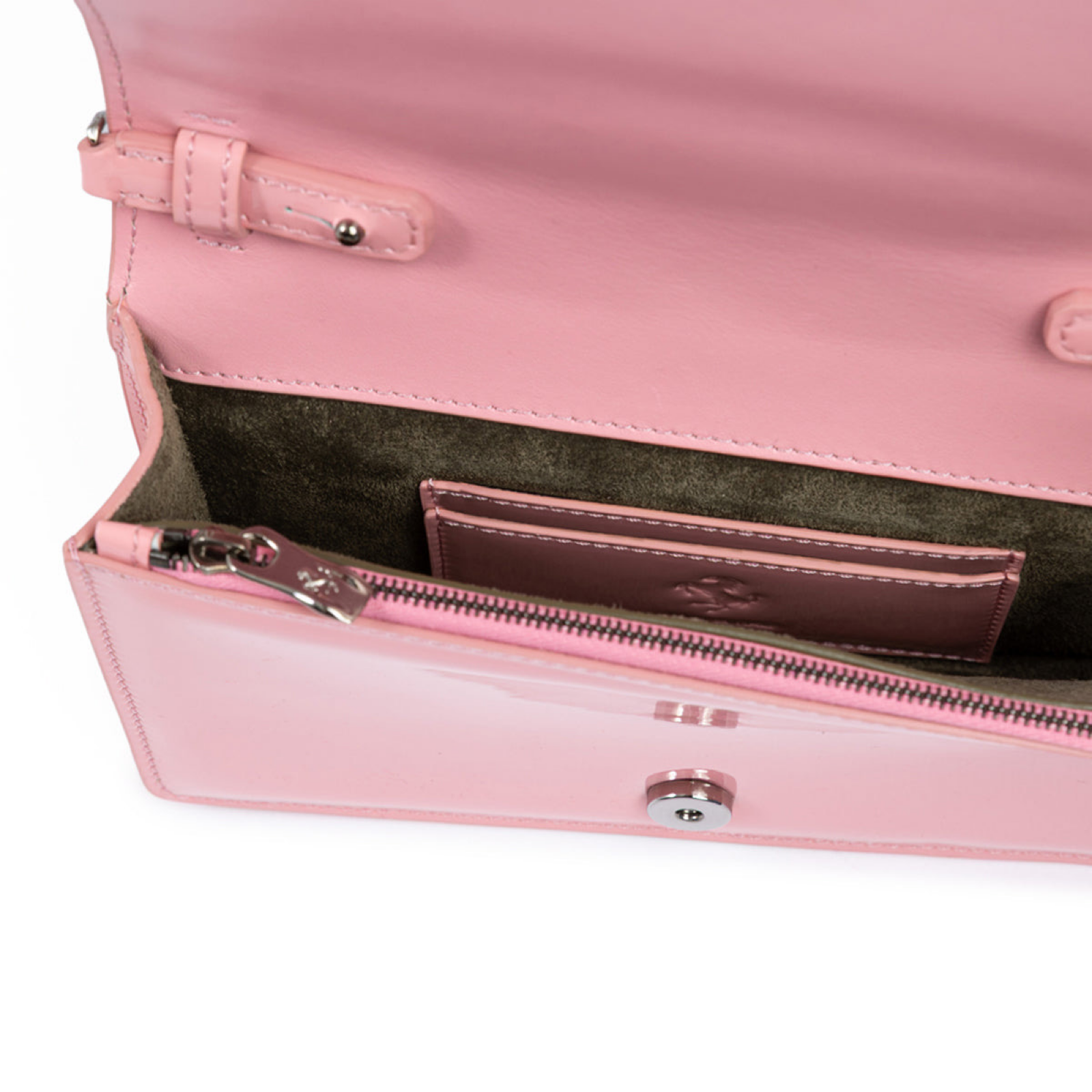 Ferrari GT Patent Leather Bag Inside View