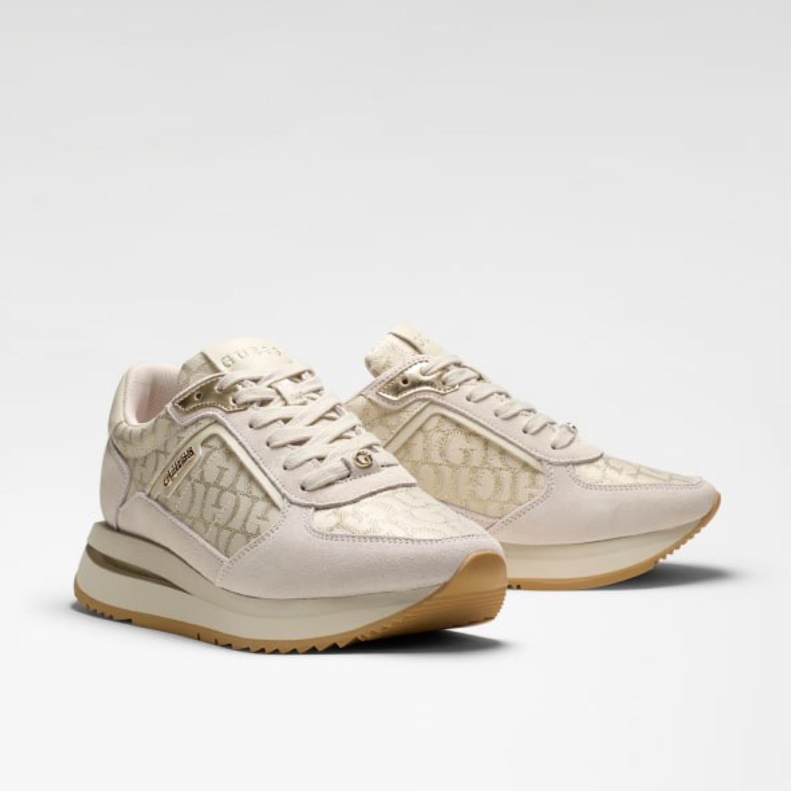 Дамски маратонки Guess Energy5 Women Sneakers FLTEG5 LEA12 OFFWH Front View