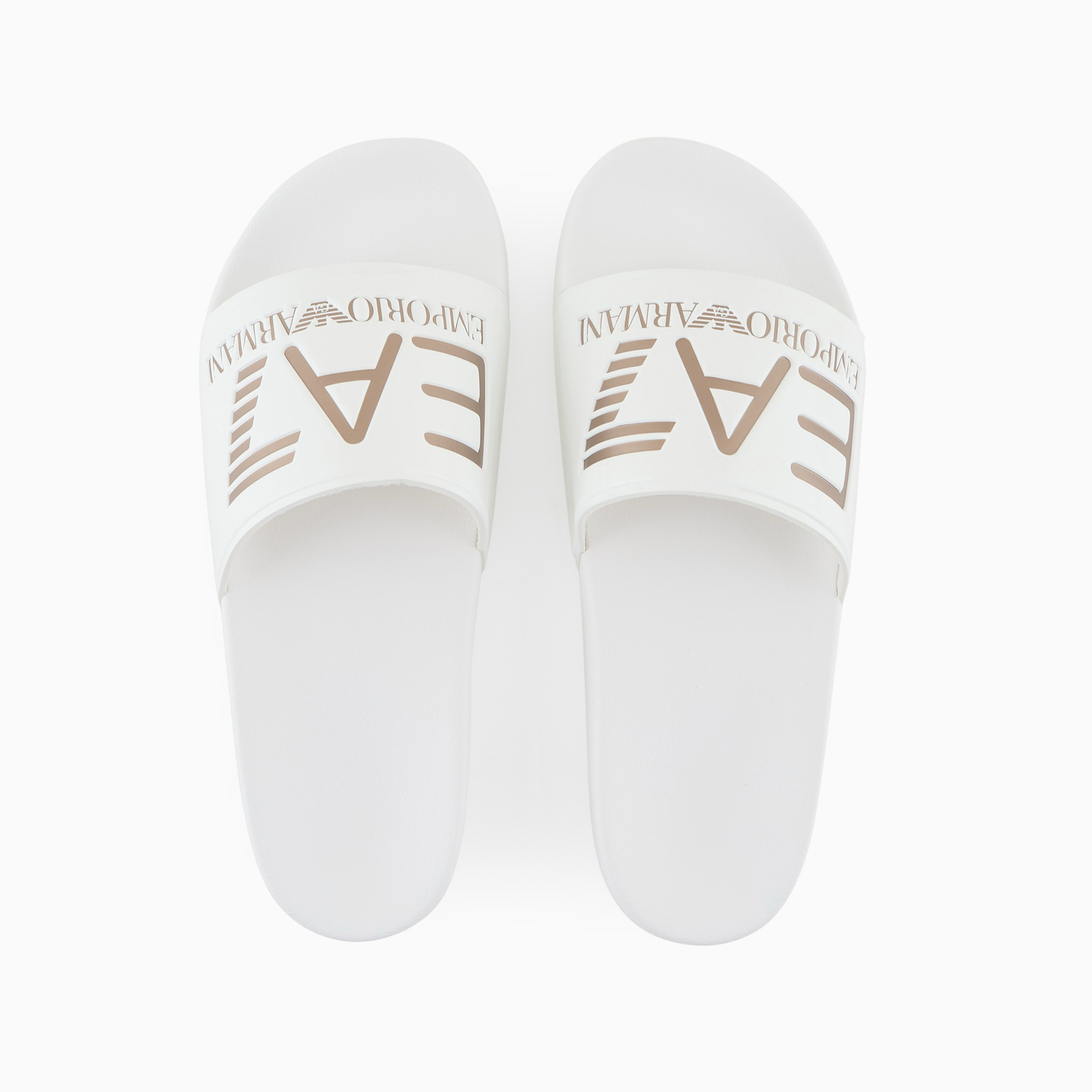 Дамски бели чехли EA7 Emporio Armani Women Slippers 7X000108 AF15118 MZ095 Top View