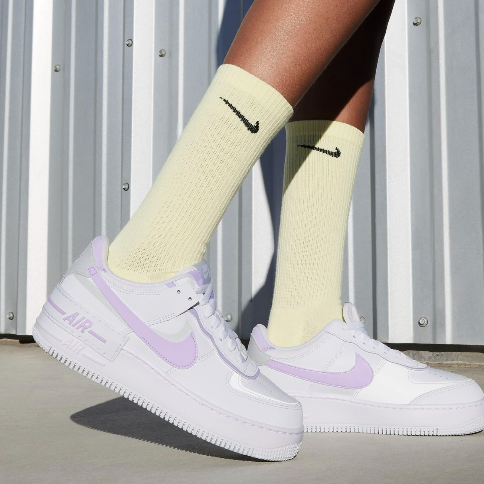 Дамски кецове Nike Air Force 1 Shadow FN6335-102 Women Sneakers Model View