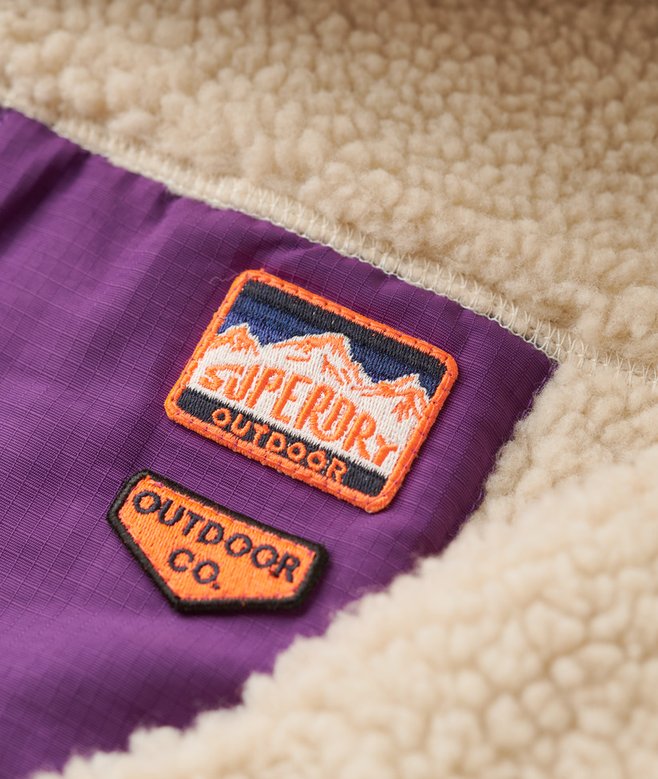 Мъжка жилетка Superdry Retro Vintage Fleece Jumper W2012343A Close-Up