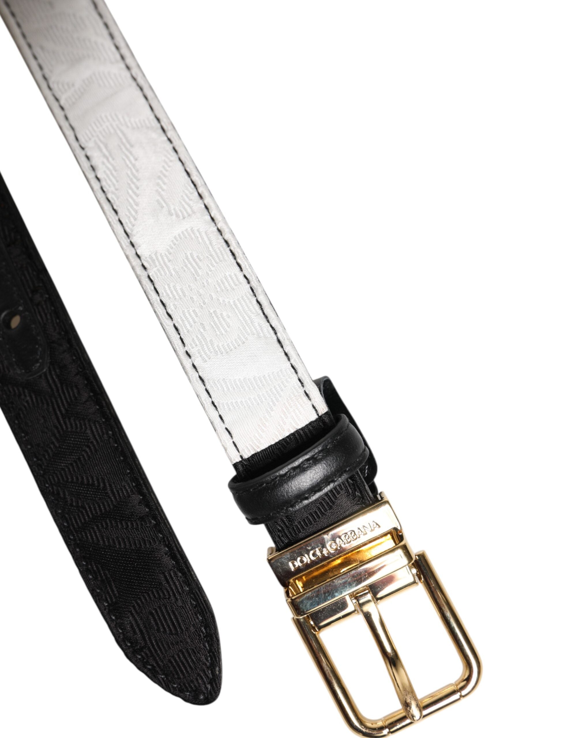 Дамски пачуърк колан Women’s luxury belt DOLCE & GABBANA BE1351 A0339 Black and White