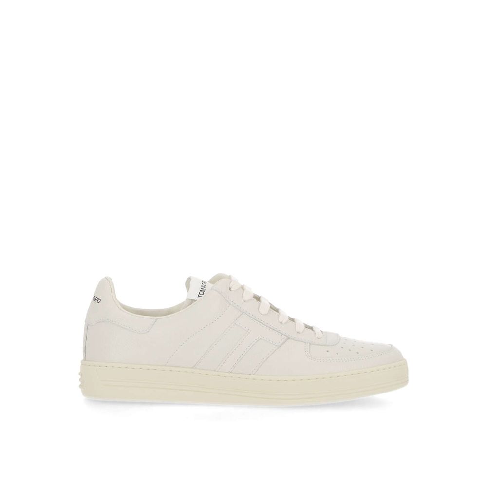 Tom Ford Leather Logo Men Sneakers