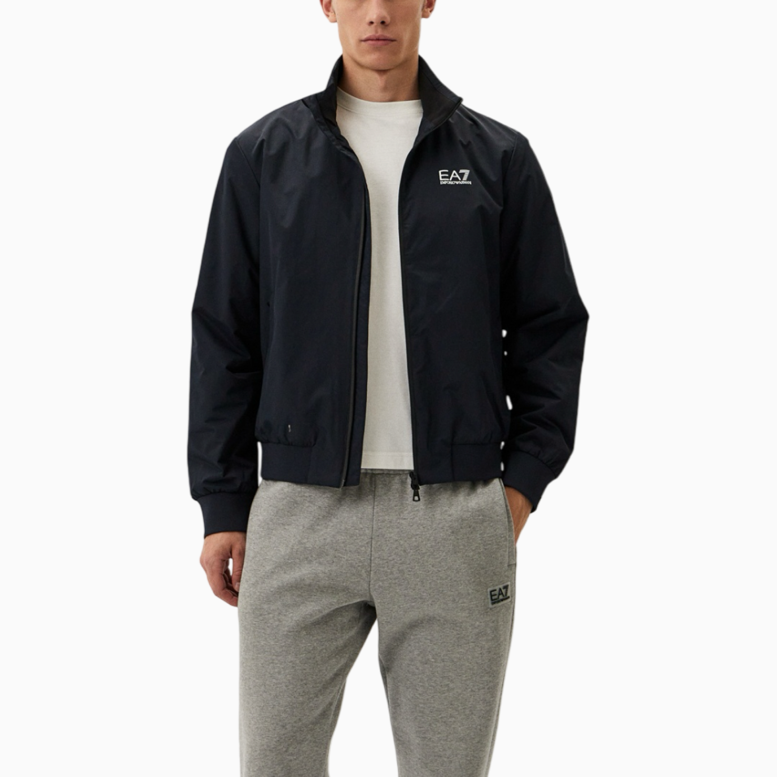 Мъжко синьо яке EA7 Emporio Armani Men Jacket 8NPB20 PNFZZ Front View