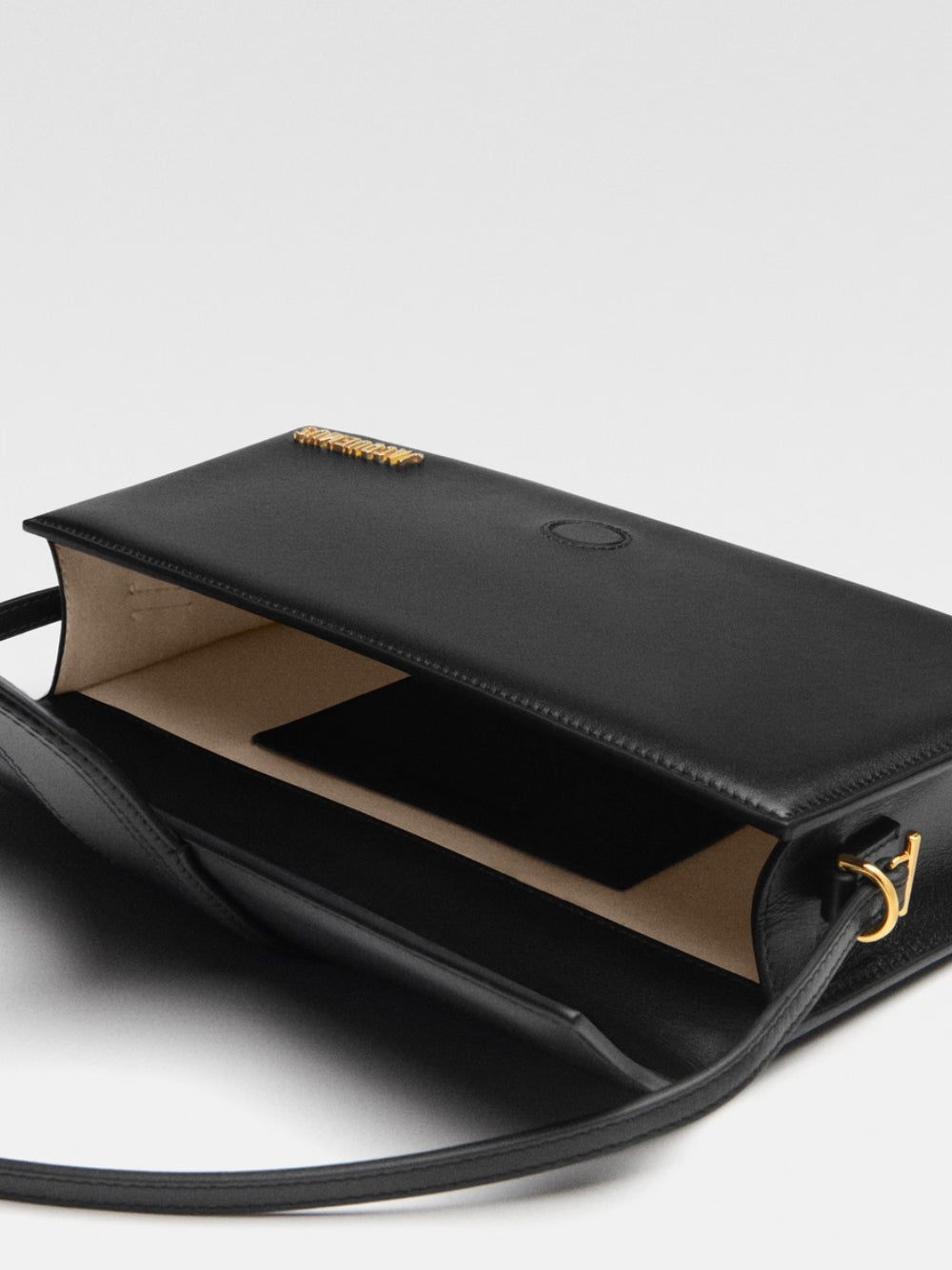 Jacquemus Le Bambino Long Black Bag 213BA007-3066-390 Inside View