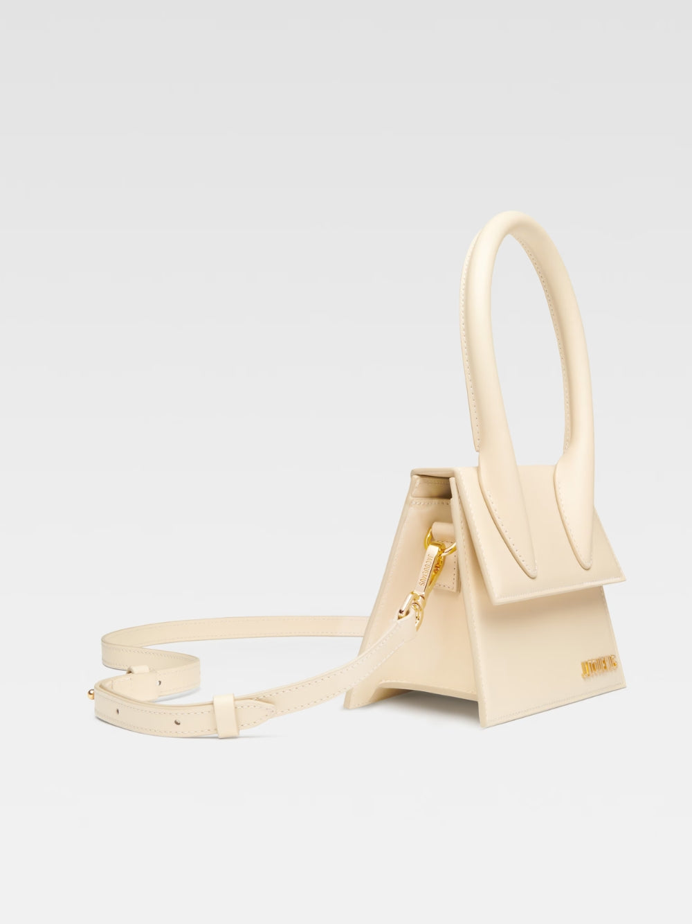 Jacquemus Le Chiquito Moyen Ivory Bag BAW00002BC01C01990 Side View