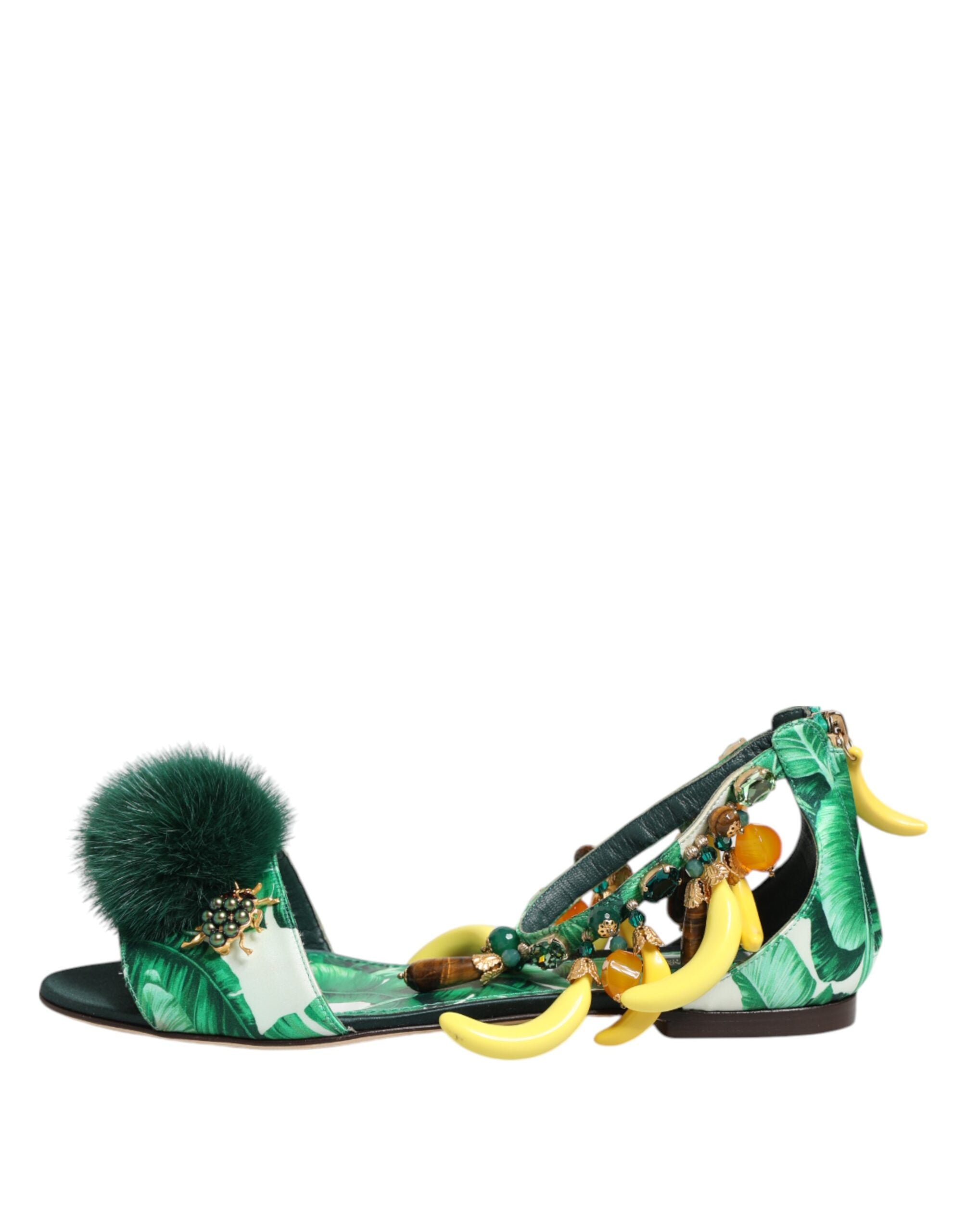 Дамски екстравагантни сандали с банани Dolce & Gabbana Banana Leaf Sandals medial view