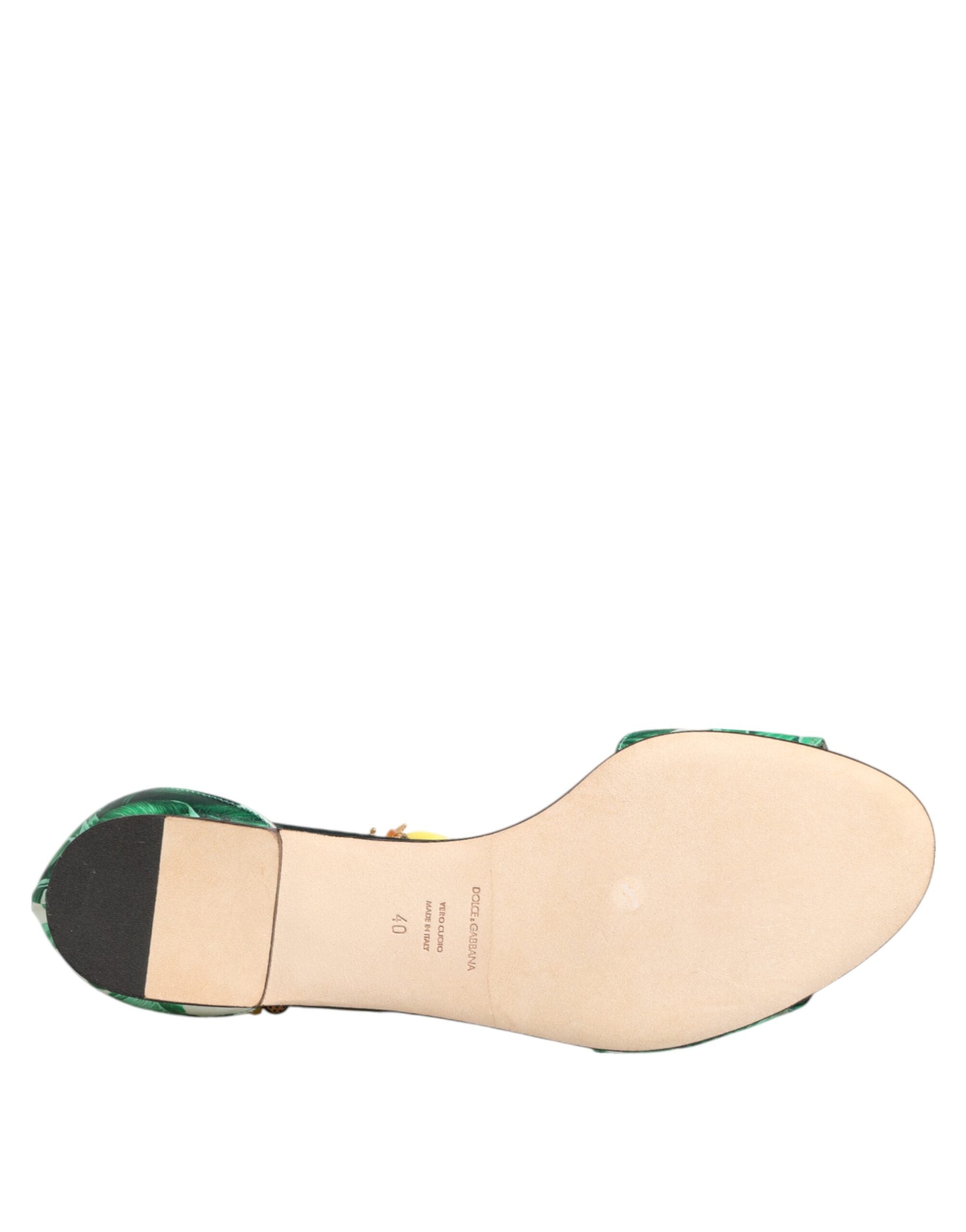 Дамски екстравагантни сандали с банани Dolce & Gabbana Banana Leaf Sandals outsole view