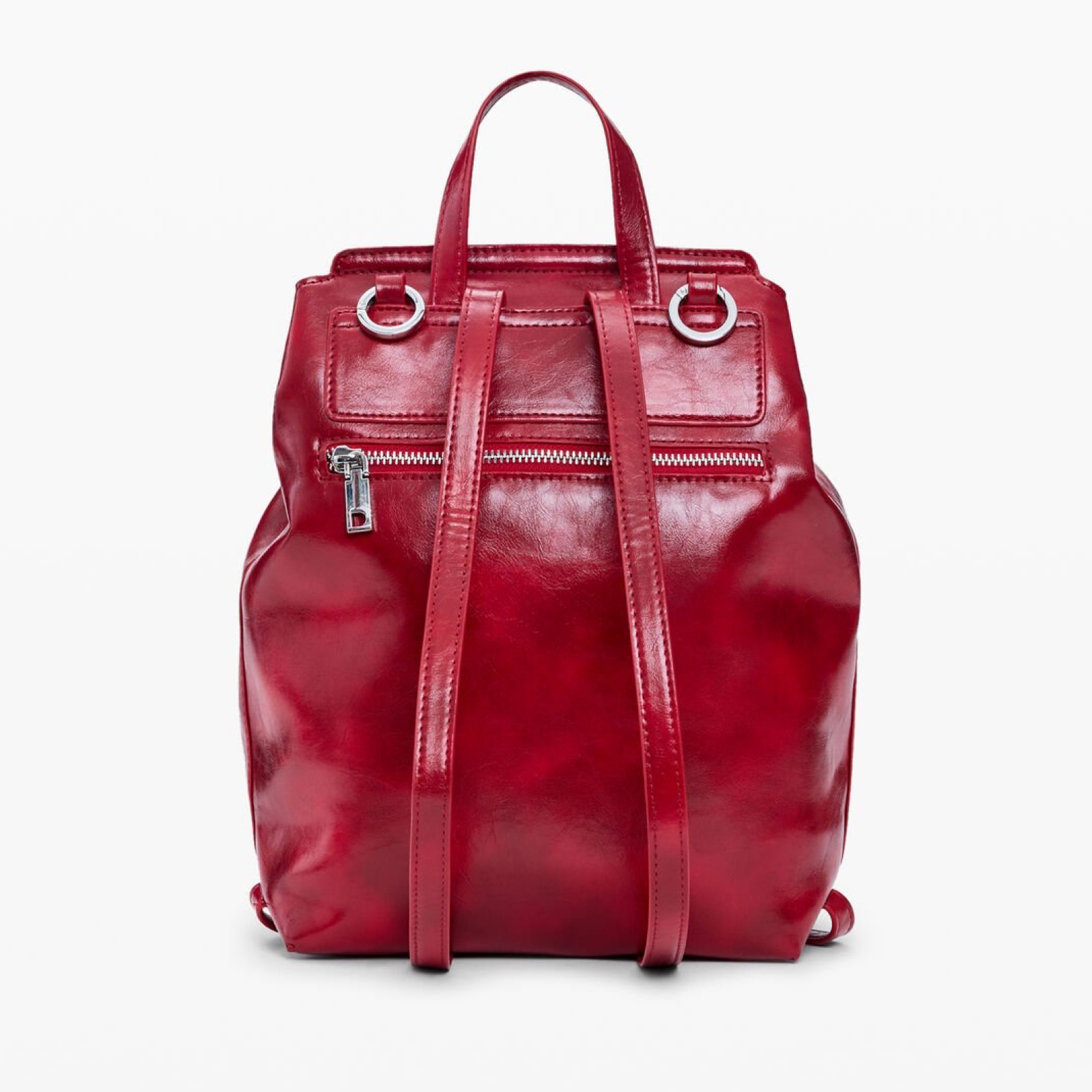 Дамска червена раница Desigual Women Rucksack 26SAKP20 3000U Back View