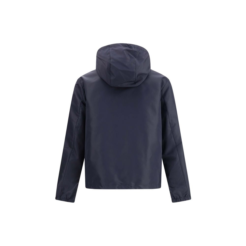 Мъжко двулицево яке Men’s reversible dark gray nylon jacket FENDI FAA615AVIEF0QG0 back view
