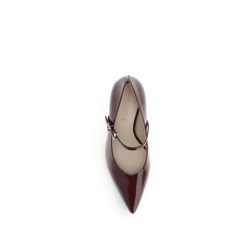 Дамски обувки на токчета Women’s shiny heels PINKO Viola SD0415E002P61 Burgundy 8 cm top view