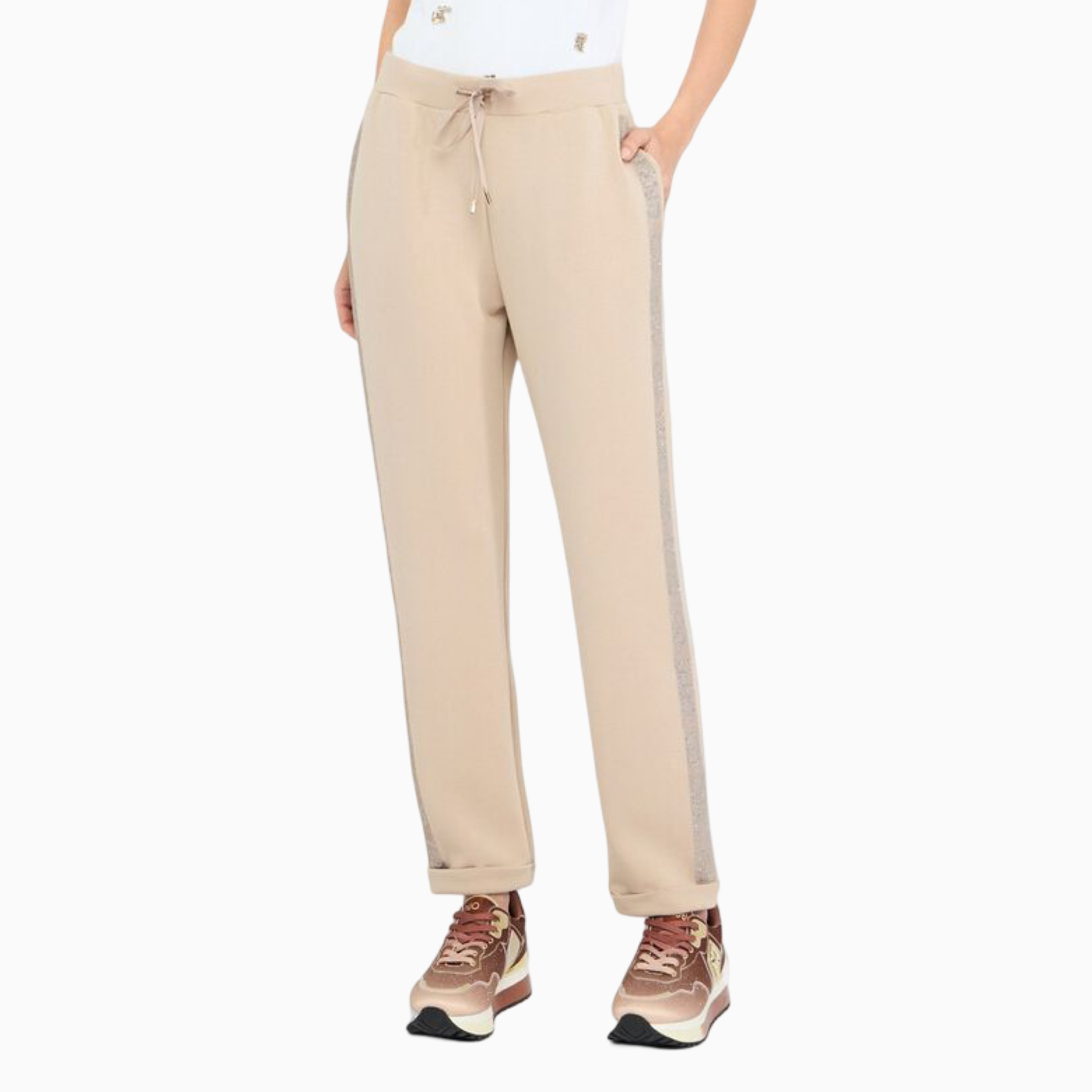 Дамско спортно долнище Liu Jo Women Sweatpants TF5093 J4616 Front View