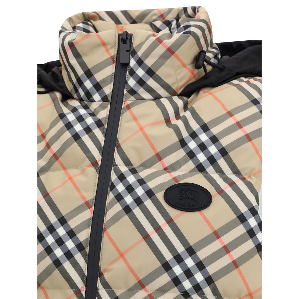 Burberry Check Vest Down Jacket