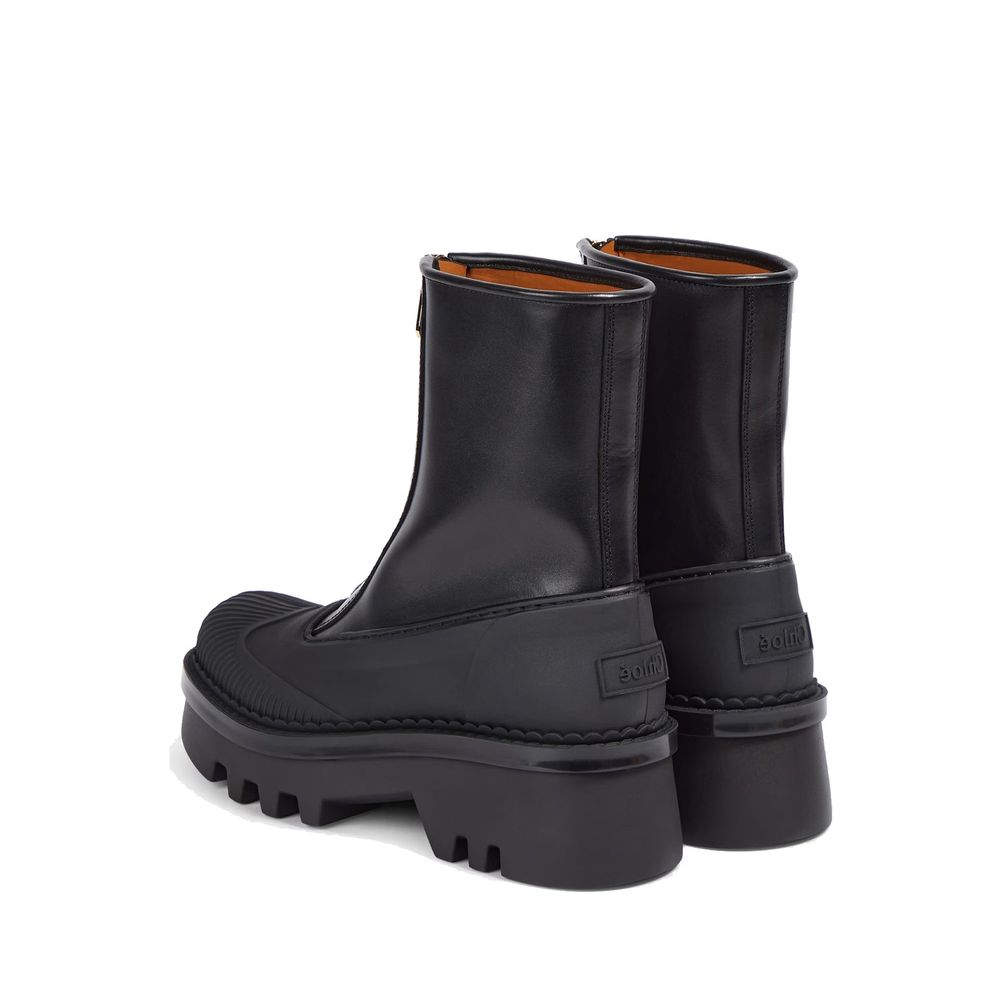 Дамски ботуши Women’s boots Chloé Raina Black heel view