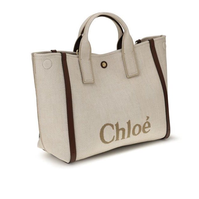 Дамска чанта Women’s tote bag Chloé Carry CH25US910P1924P Hot sand angled view
