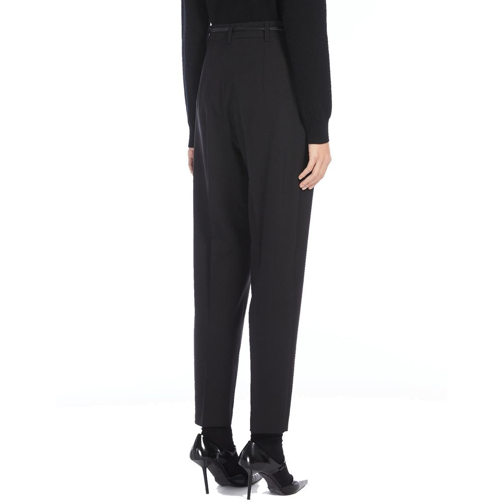 Дамски панталони с вълна Women’s prosit classic pants Max Mara with virgin wool