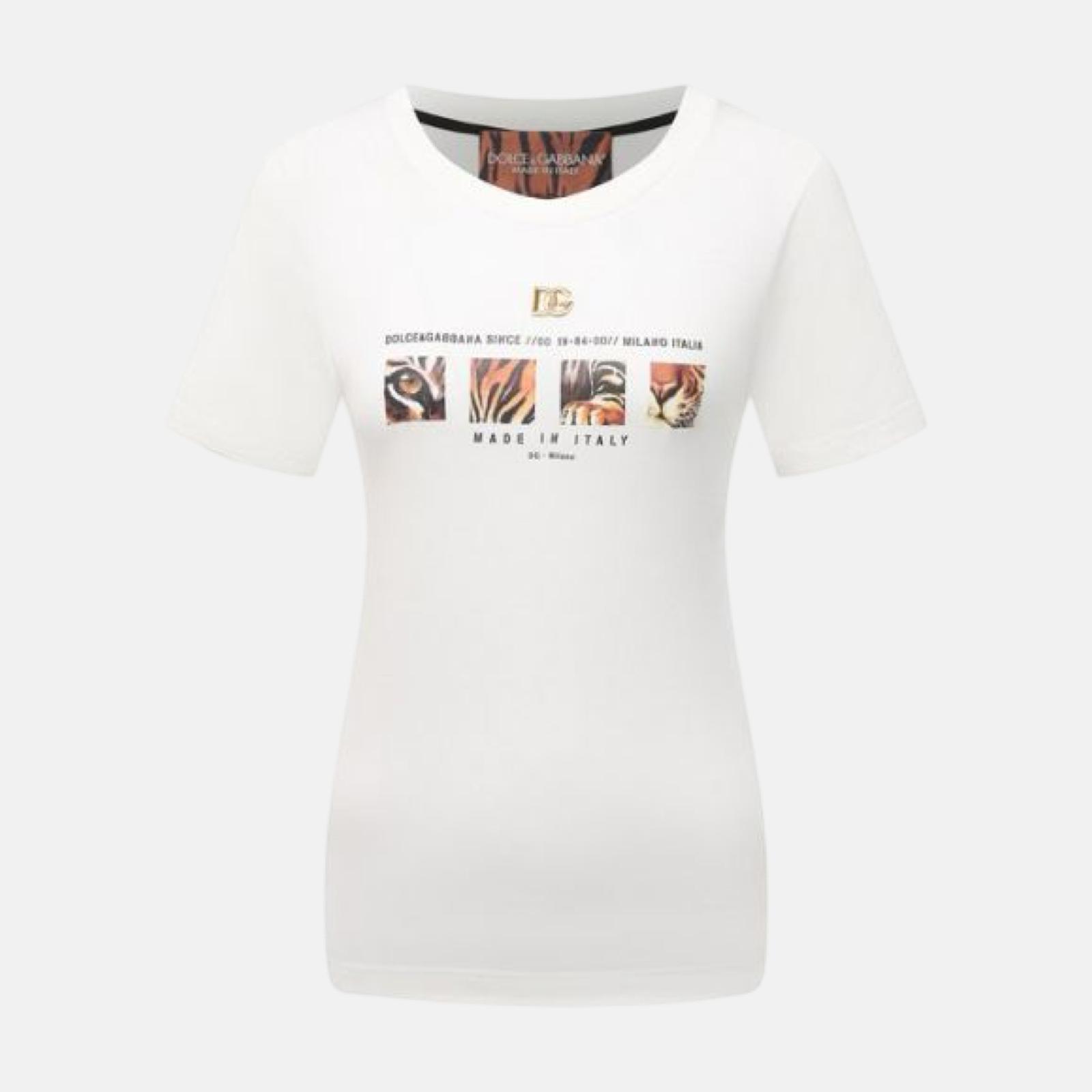 Дамска бяла тениска Dolce & Gabbana Graphic Print Women T-shirt