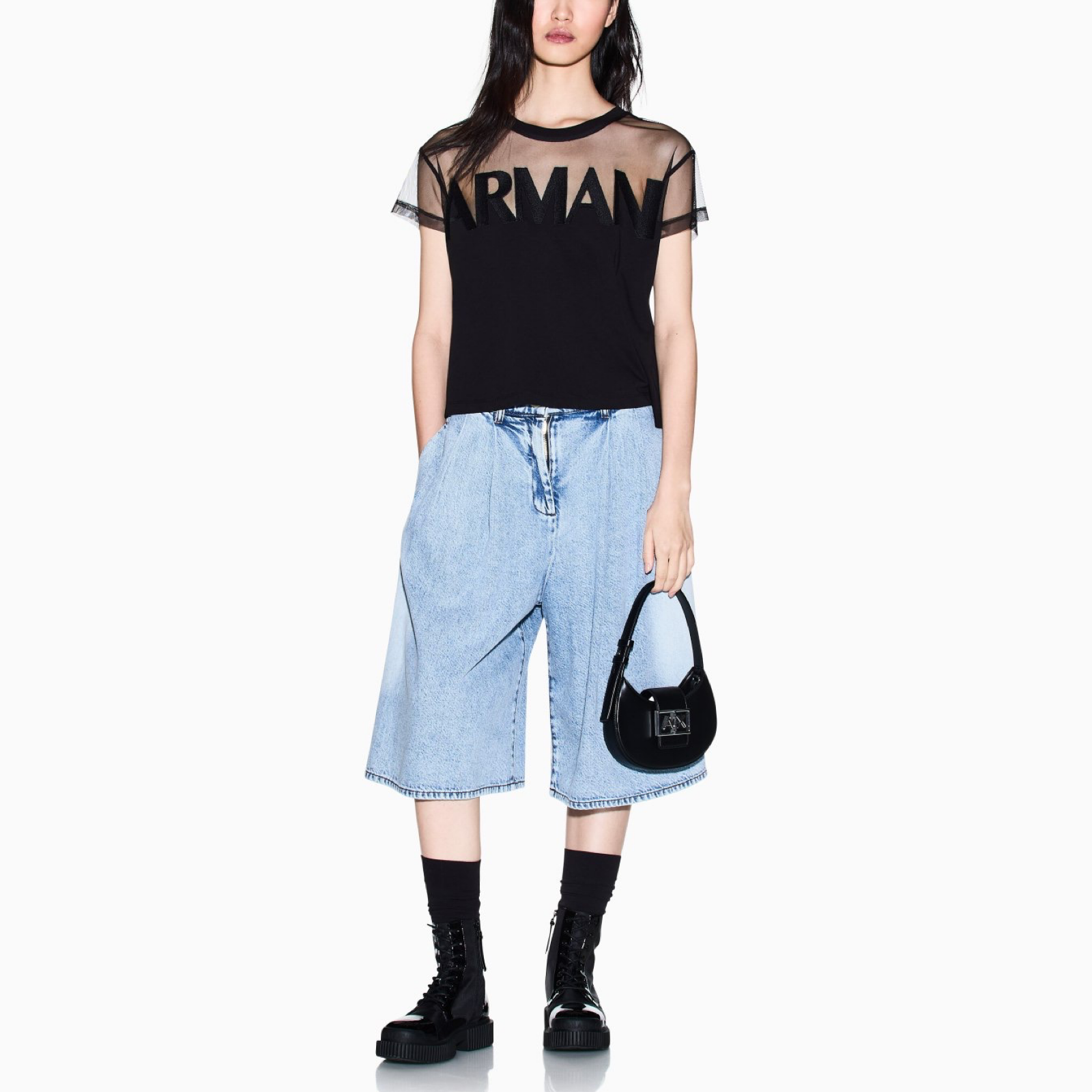 Дамска тениска Armani Exchange Women T-shirt XW002332 AF10356 UC001 Front View