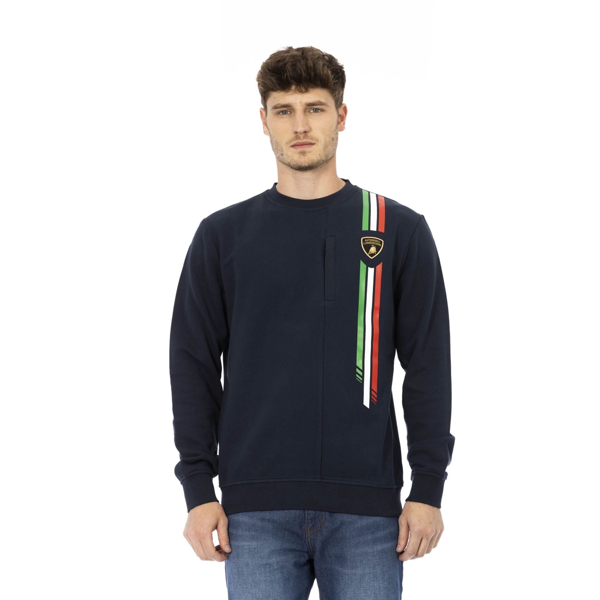 Мъжкa блуза Men’s sweatshirt Automobili Lamborghini 72XBI017CJ315 240 BLU ACHELOS front view 2