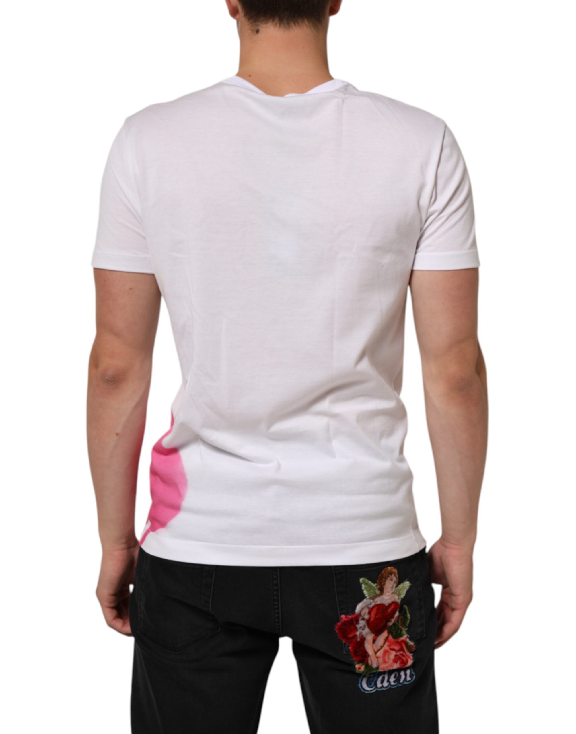 Мъжка тениска Men’s t-shirt DOLCE & GABBANA G8PA5T HI70P White back view